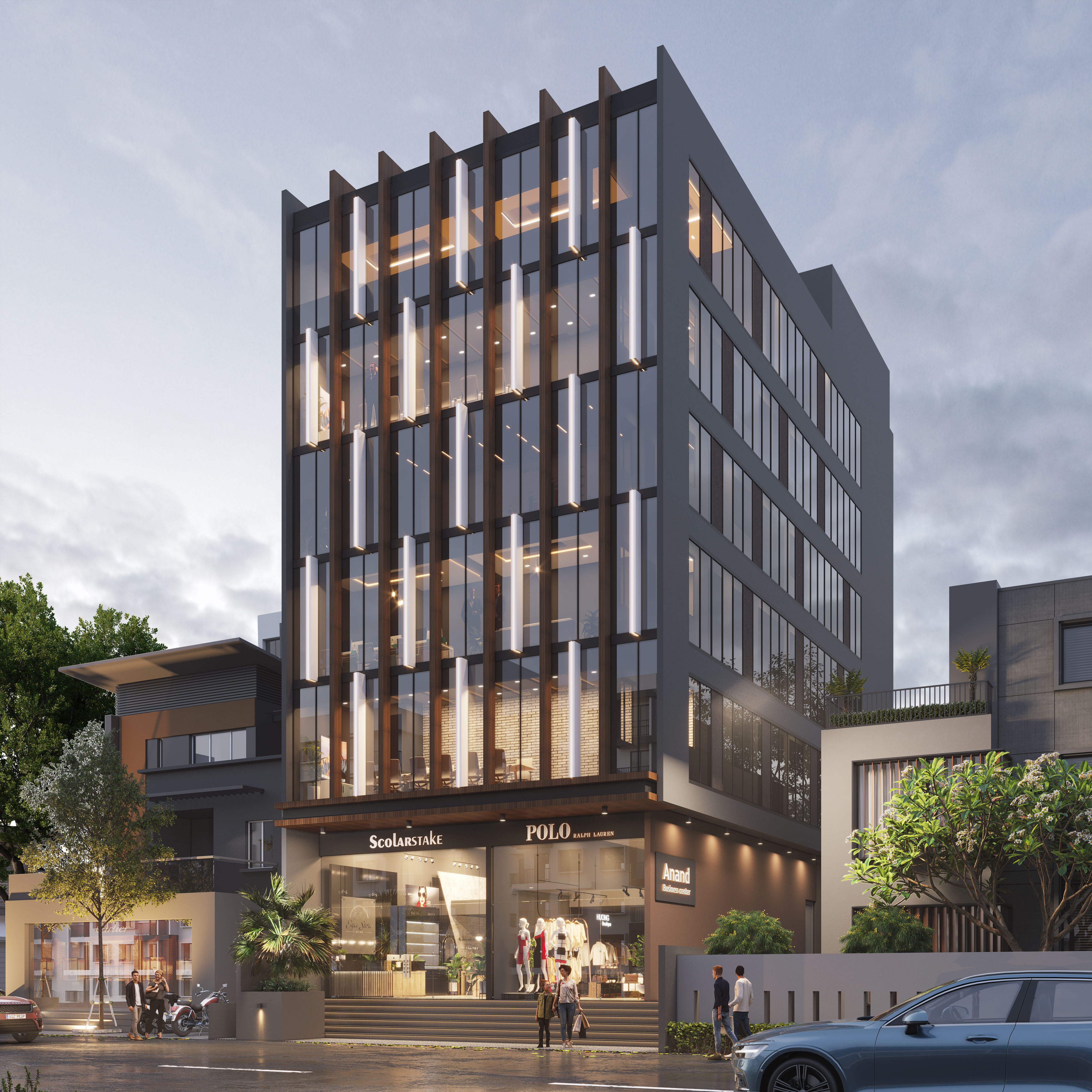 Anand Business Center exterior perspective